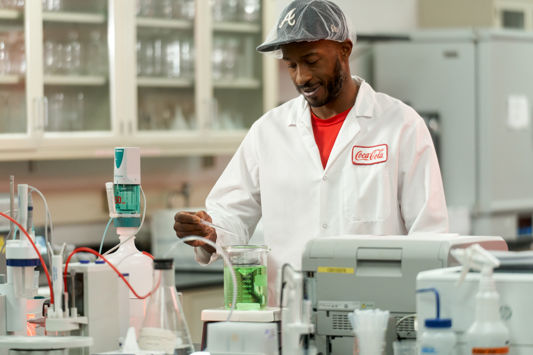 Man working in a lab